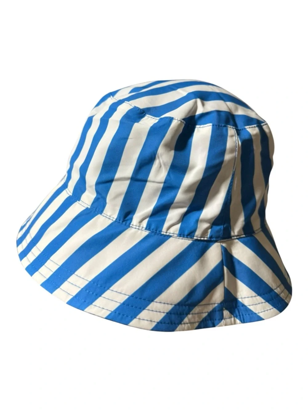 NWT Kate Spade Reversible Bucket Hat - Cobalt Blue & White Stripe - Picture 6 of 7